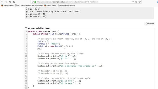 Building Java Programs Chapter 8 Self-Check 8.16 PointClient смотреть онлайн