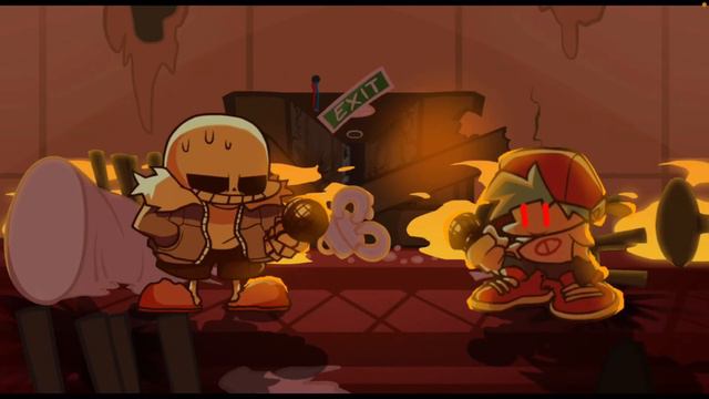 Genocide but sans and chara bf sing it! смотреть онлайн