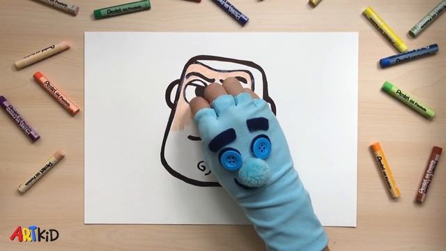 Buzz Lightyear (Toy Story) | Easy Oil Pastel Drawing and Colouring for Kids | ArtKid смотреть онлайн