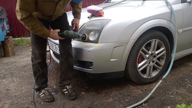 Opel Vectra C GTS 2.2 DTI полировка фар + бронирование своими руками смотреть онлайн