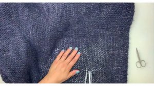 Как укоротить кардиган/отрезать вязанный кардиган/как своими руками укоротить карди/вязанный карди/