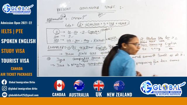 PRESENT CONTINUOUS TENSE||IN PUNJABI|| смотреть онлайн