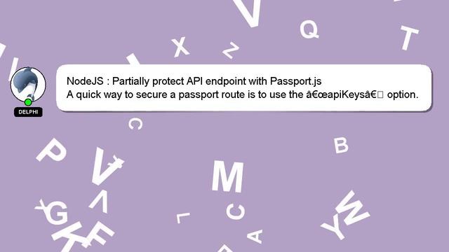 NodeJS : Partially protect API endpoint with Passport.js смотреть онлайн