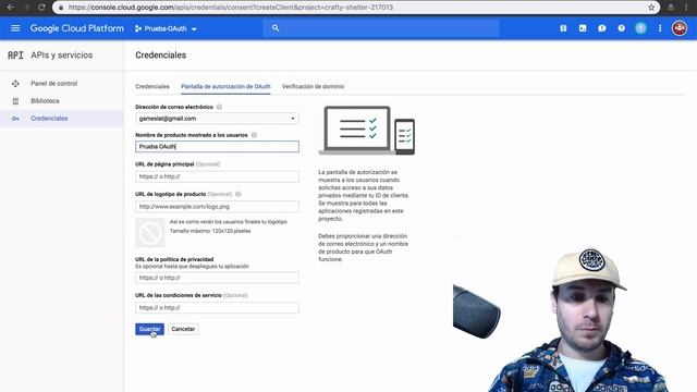 LOGIN CON GOOGLE ? usando JavaScript (OAuth 2)- Configuración de la consola de Google #1 смотреть онлайн