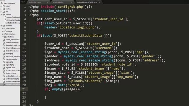 Developing the feature of student profile upload using PHP and MySQL Part-13 смотреть онлайн