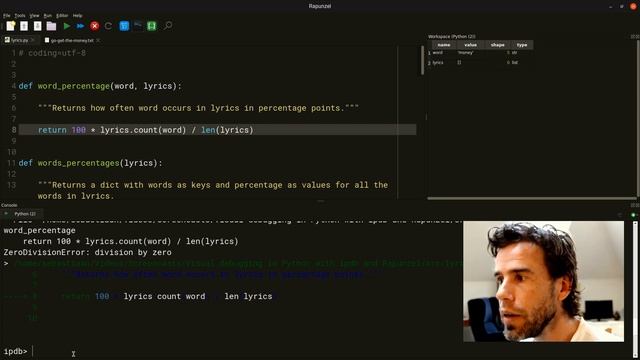 Visual debugging in Python with PDB and Rapunzel смотреть онлайн
