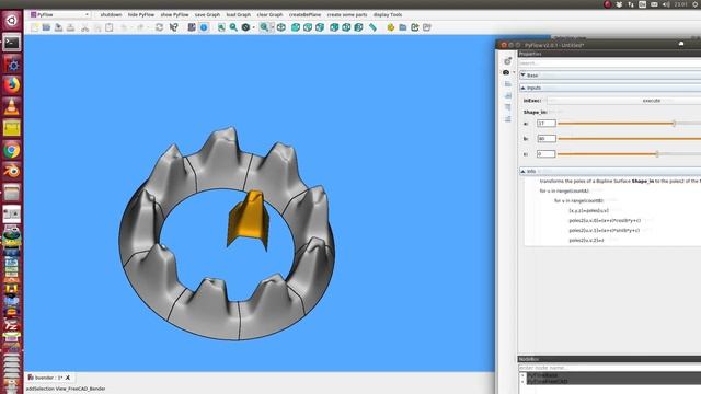 FreeCAD with PyFlow: node bender смотреть онлайн