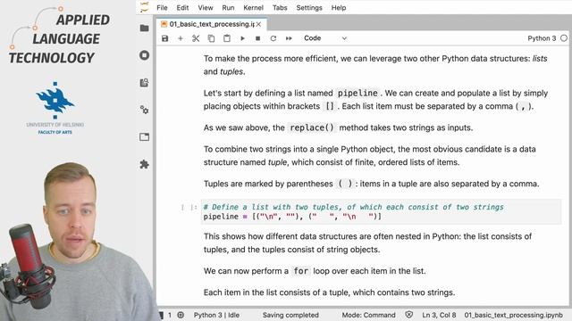 Loading text into Python смотреть онлайн