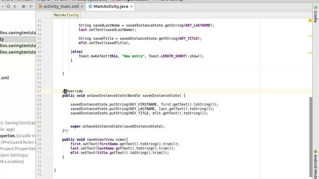 SAVING AND RESTORING ACTIVITY STATE IN ANDROID смотреть онлайн