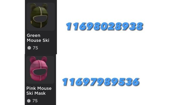 Accessories Codes! (HSL)
