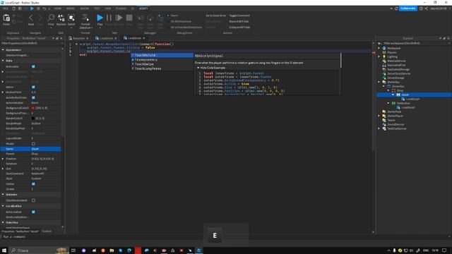 как сделать открывание и закрывание гуи через кнопку в роблокс студио смотреть онлайн