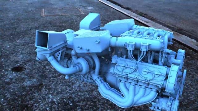 Engine of Ferrari F40 смотреть онлайн