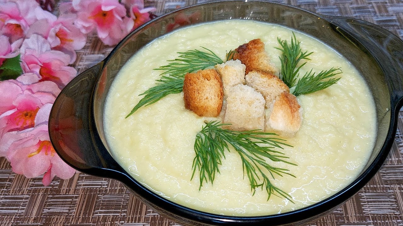 СУП-ПЮРЕ из Цветной капусты с Куриной грудкой. Быстро, Вкусно и Полезно. смотреть онлайн