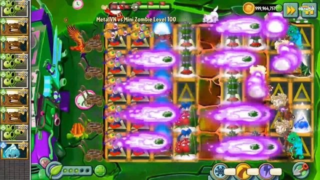 PVZ 2 Epic | MetalVN | Team New Plants vs Torchwood vs Mini Zombies Medusa Level 100 смотреть онлайн