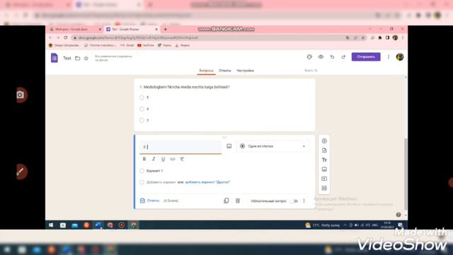google formda online so'rovnoma va test yaratish @madina_computer_since_teacher смотреть онлайн