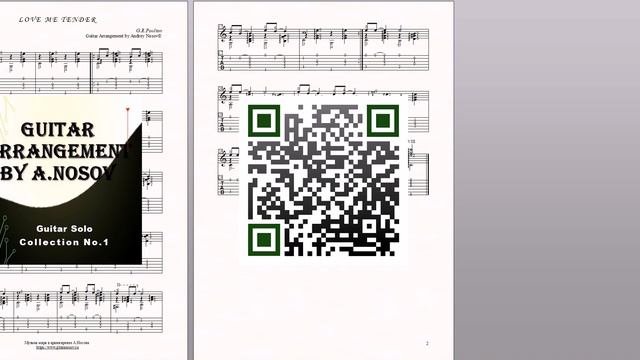 Love Me Tender (G.R.Poulton) Sheet Music and Tabs for Guitar Solo смотреть онлайн