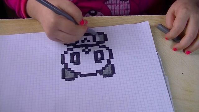 Кети рисует панду по клеточкам смотреть онлайн