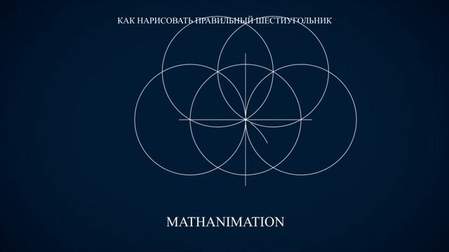 Как нарисовать правильный шестиугольник | Видеоурок MATHANIMATION смотреть онлайн