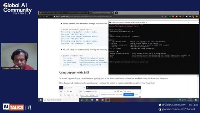 AI Talks with Praveen Raghuvanshi - Machine Learning using C# on Jupyter notebook смотреть онлайн