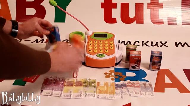 Электронный детский кассовый аппарат с аксессуарами Klein 9365 | Детская Касса смотреть онлайн