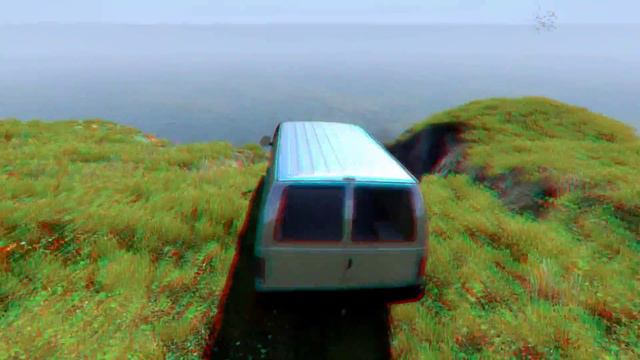 BeamNG in 3D: Throwing vehicles from a cliff! #2 (3D for phones/tablets/non-3D TVs) смотреть онлайн