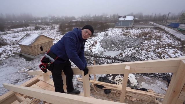 Монтаж двускатной стропильной системы от "Строй и Живи" смотреть онлайн