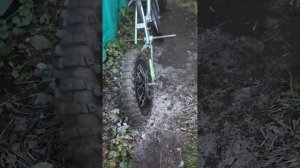 делаю  велосипед с мотором от мотоблока на зиму