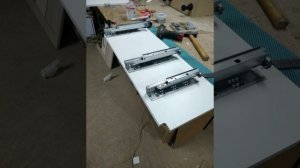 Присадка кухни. Шкант, минификс, конфермат и ящики от блюм. С кондуктором мастер 32.