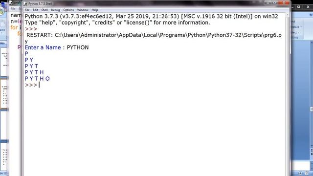 6. Write a python program to print the String pattern смотреть онлайн