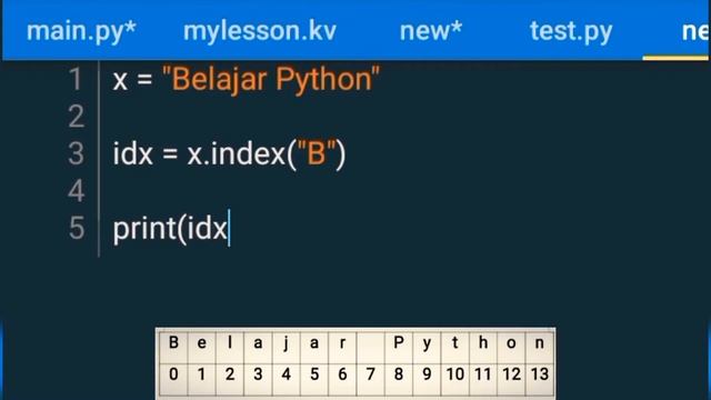 Part 6: index || Belajar Python di Hp Android смотреть онлайн
