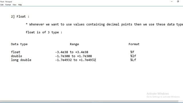Float, double, long double data Types | #46 смотреть онлайн