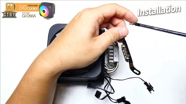Pccooler GI-D66A ARGB CPU Cooler - Unboxing | Installation