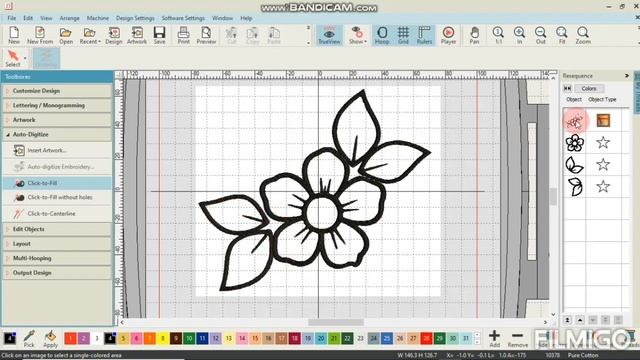 How to convert a vector image into stitching form.... Digitizing with Digitizer Jr.... смотреть онлайн