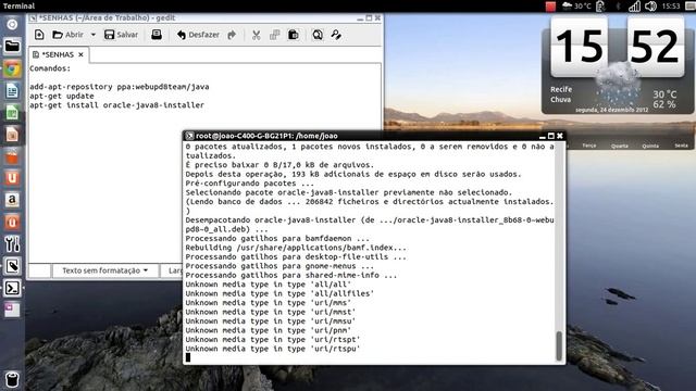 COMO INSTALAR O JAVA 8 NO UBUNTU 12.10 смотреть онлайн