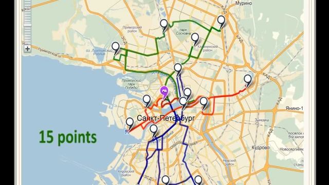 GA for VRP on Yandex maps смотреть онлайн