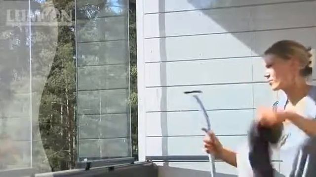 Безрамное остекление балконов Lumon: мытье окон - это легко!