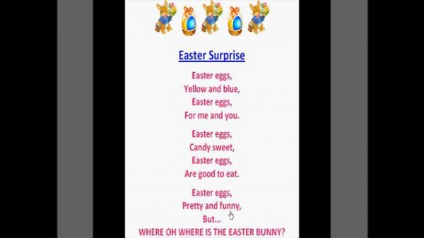 Easter Surprise (Children's Easter Poems)