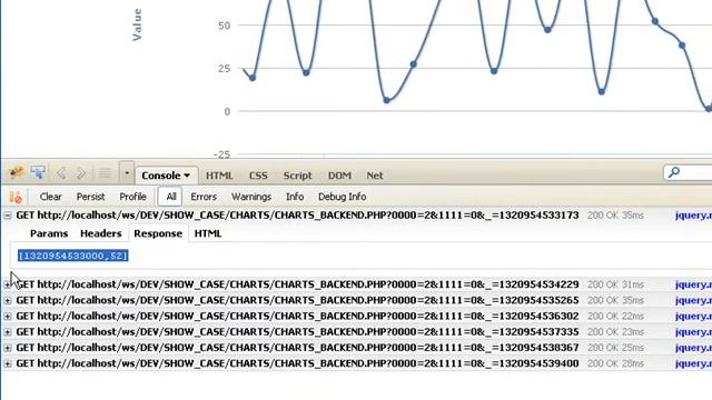 X7 Cloud Framework working with highcharts.com - JSON example смотреть онлайн