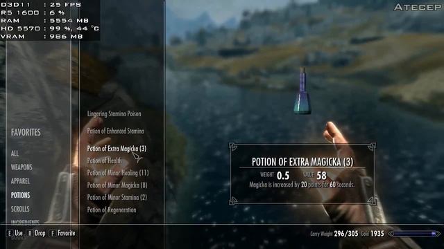 Skyrim Special Edition - HD 5570 + Ryzen 5 1600 смотреть онлайн