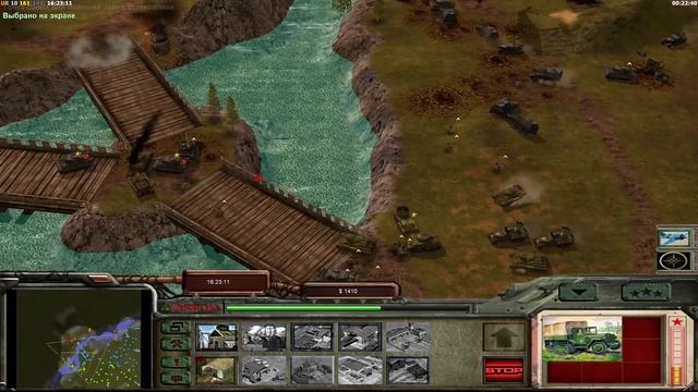 Command & Conquer Generals: World War 2 - Зрелищная онлайн битва 2v3 | bl9rTV & StaZzz в команде смотреть онлайн