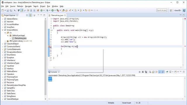 Java for beginners - Chapter 27 : Collections in Java Part 1 - ArrayList (add(), addAll(), clear()) смотреть онлайн