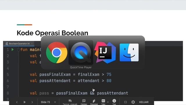 Belajar Kotlin Dasar - 12 Operasi Boolean смотреть онлайн