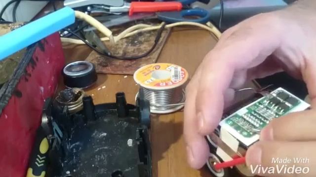 Переделка 14 вольтового шуруповерта. Ставим в 14 вольтовый  12 вольт.