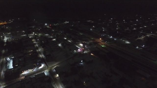 г. Зуевка, 25.01.2021г., ночная съемка (DJI Phantom 3 Advanced) смотреть онлайн