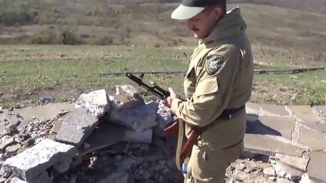 Донецк Donets'k 18 10 2014 Ополченцы посетили «Саур Могилу» после боя «Саур Могилу» смотреть онлайн