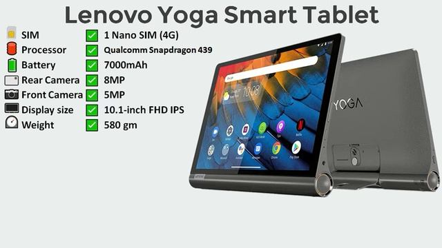 Lenovo Yoga Smart Tablet- Best Tablet 2021: Best tablet under 20000 in India смотреть онлайн