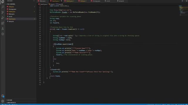 FILE CONTROL PROGRAM(Add, Search and Delete)-JAVA смотреть онлайн