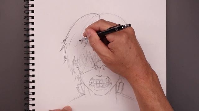 How To Draw Ken Kaneki | Tokyo Ghoul Sketch Tutorial смотреть онлайн