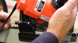 How to sharpen a chainsaw chain using a 12v Grinder