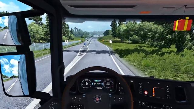 ETS2 1.30 - New Scania V8 in Scandinavia - V8 Sound - Double Trailer- Stockholm to Karlskrona смотреть онлайн